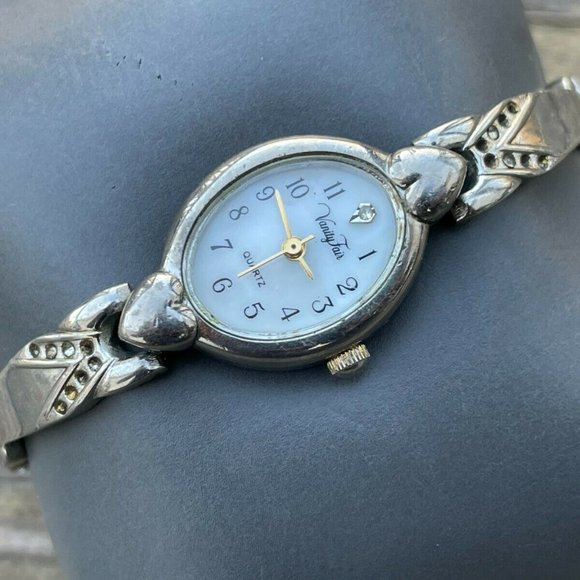 Vanity Fair Women Watch Silver Tone Analog Quartz Ladies Wrist Watch - Picture 6 of 10